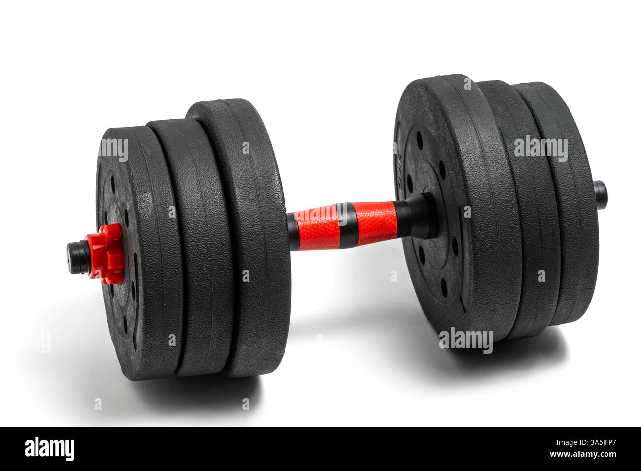 Dumbbells isolated on white background. Sport equipment Stock Photo