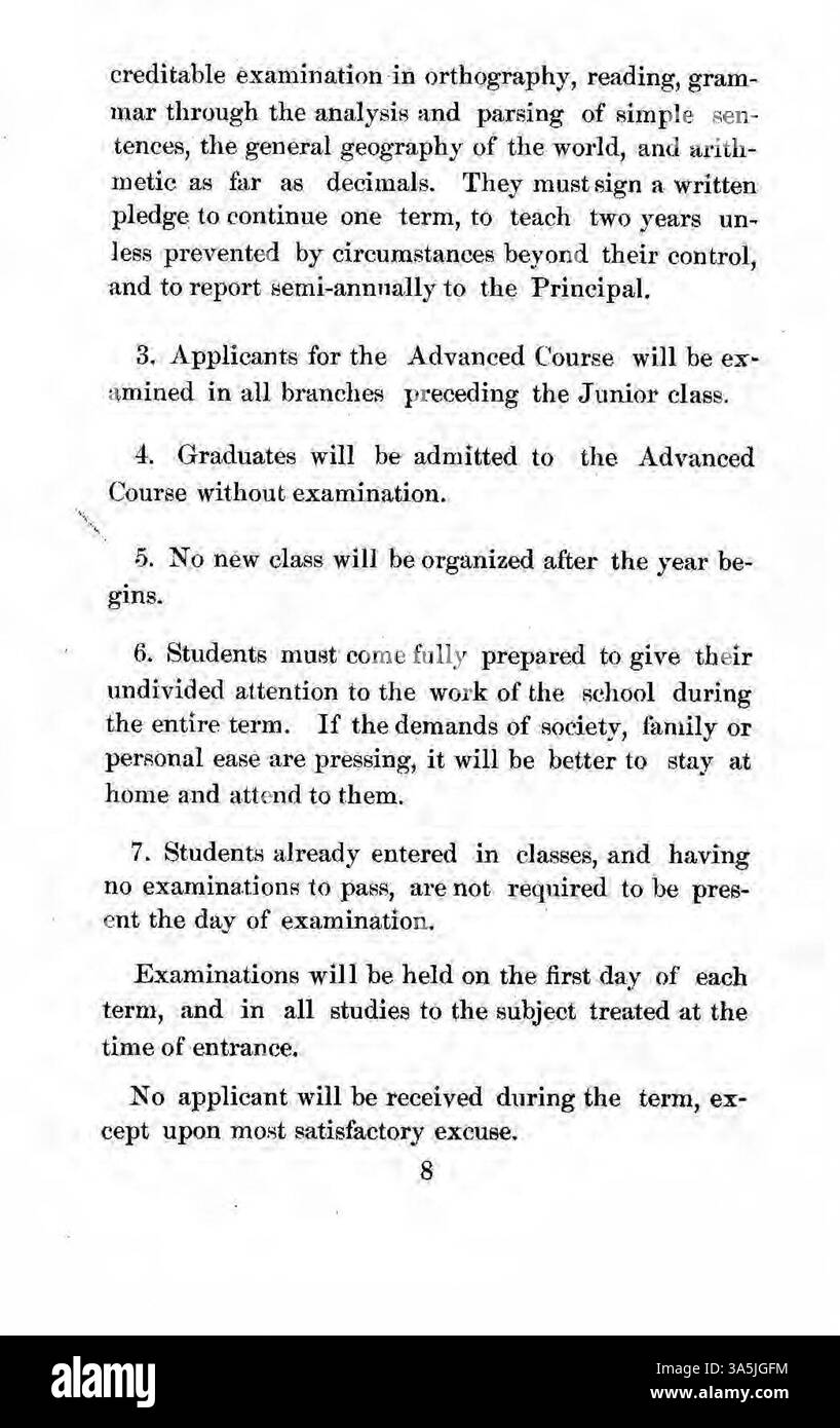 Graduation criteria established in 1869 hi-res stock photography and ...