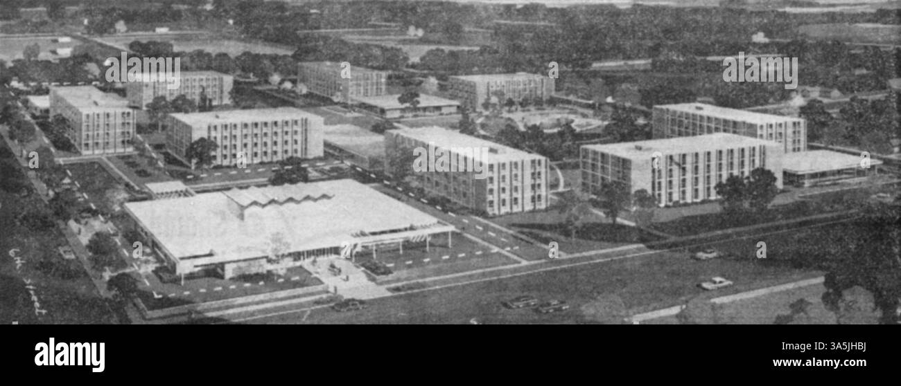 This drawing illustrates a proposed dormitory complex for St. Cloud ...