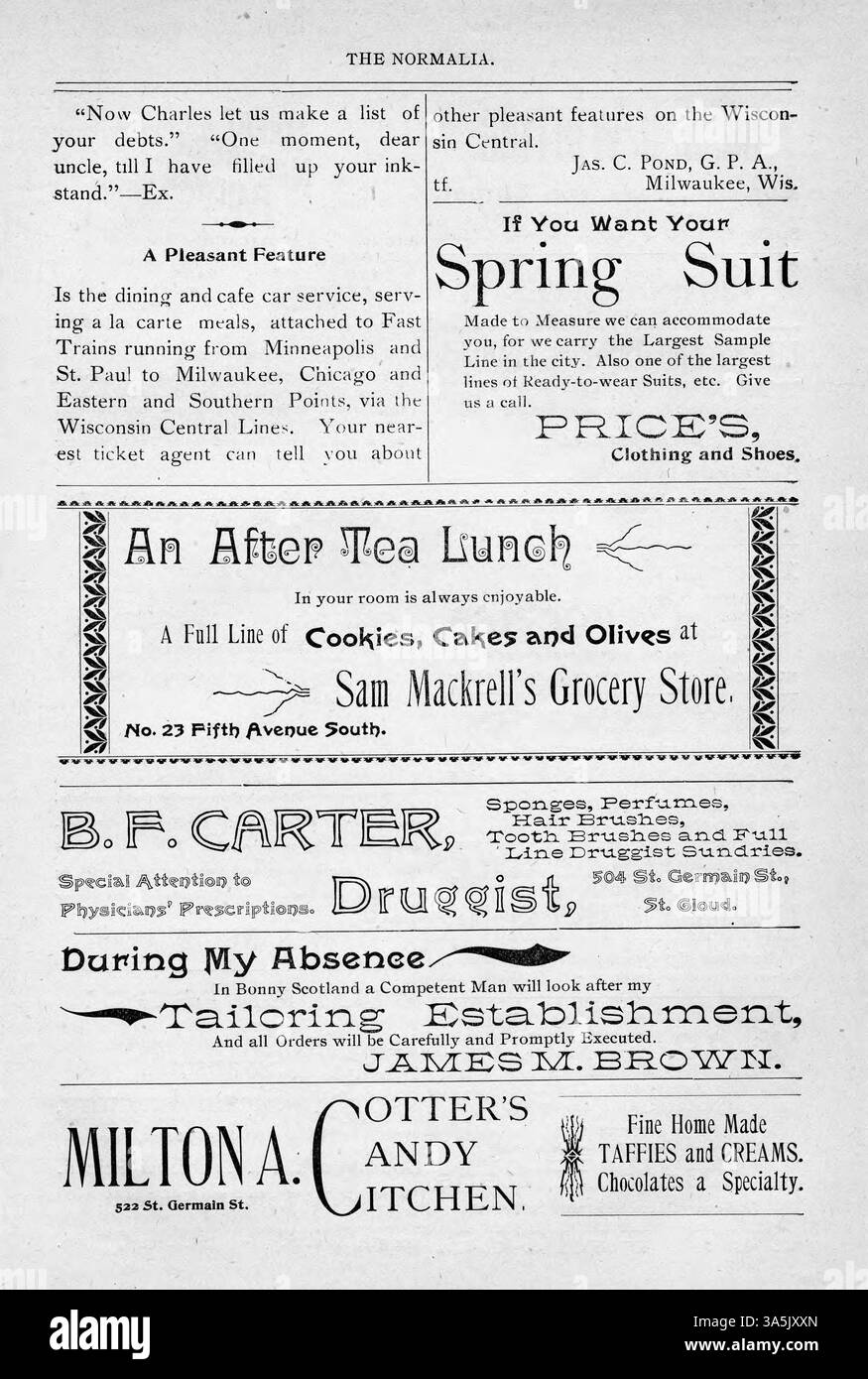 The 1898 edition of the normalia includes scholarly articles on topics