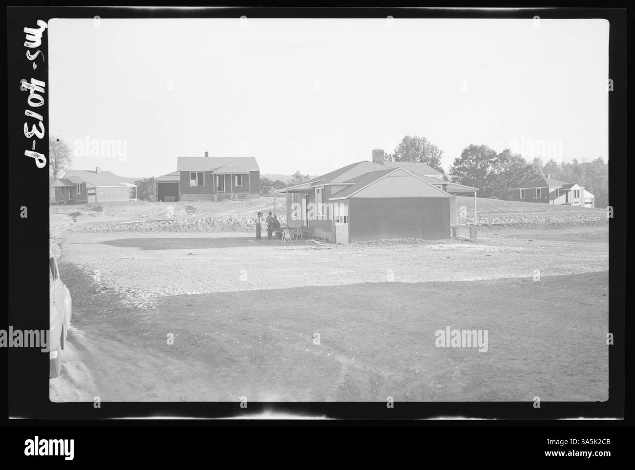 View of the housing units located on the lower side of Stonega Coal & Coke Company’s Koekee Camp in Lee County, Virginia, providing accommodations for miners and their families. Stock Photo