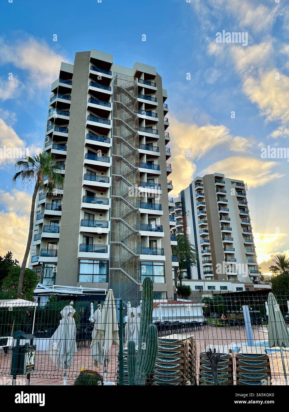 The Sol Tenerife Hotel. Playa de las Américas, Arona, Tenerife, Canary Islands, Spain. 1st February 2025. - Smartphone Captured Stock Image