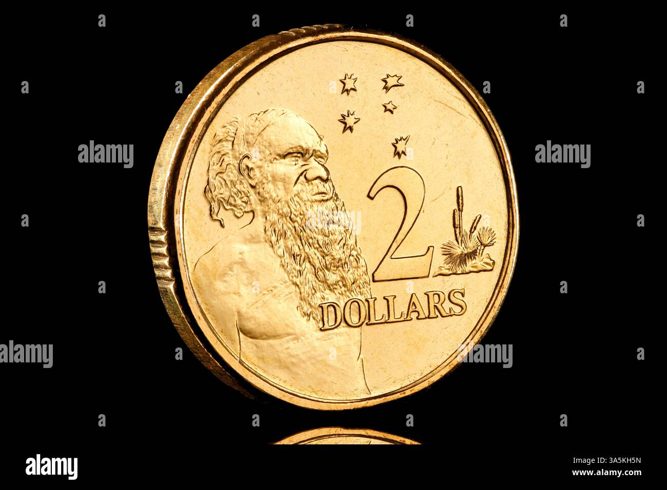 2024 Australian $2 coin reverse design of an Aboriginal Elder Stock ...