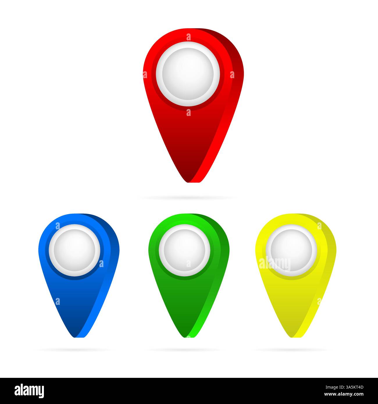 Green map pin Stock Vector Images - Alamy