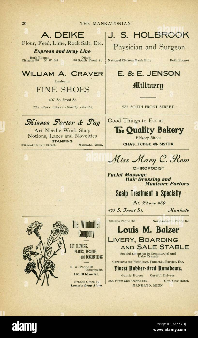 Volume 21, Issue 2 of 'The Mankatonian' magazine from October 1908