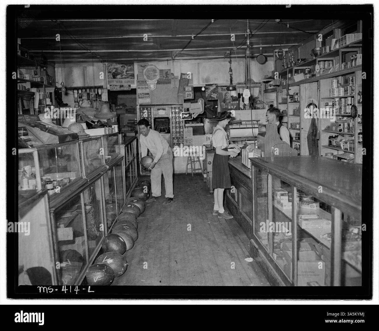 This image shows the interior of a store in Ludlow, Las Animas County ...