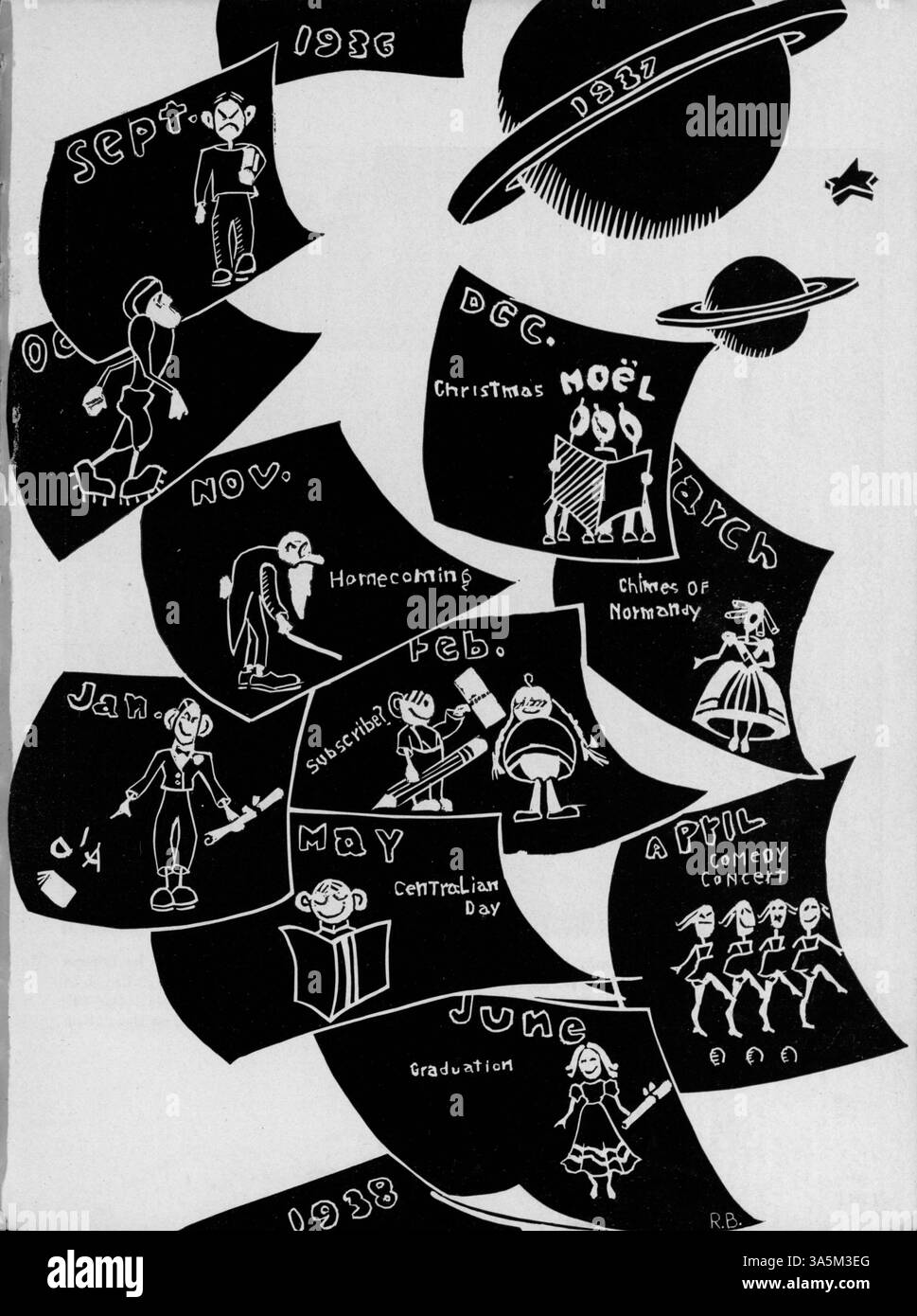 The 1937 'Centralian' yearbook records the events of the 1936-1937 ...