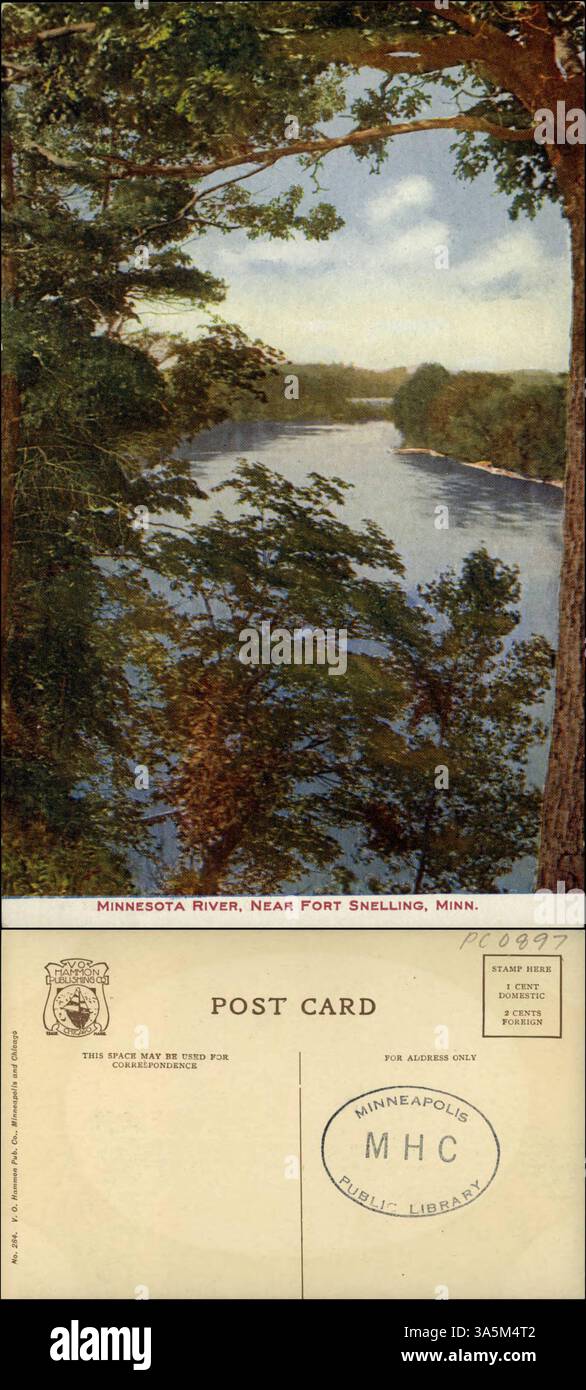 The Minnesota River near Fort Snelling is featured in this landscape