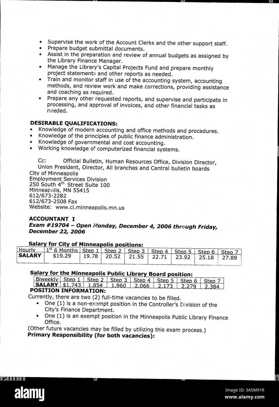 The 2006 Minneapolis Public Library Bulletin serves as a weekly source ...