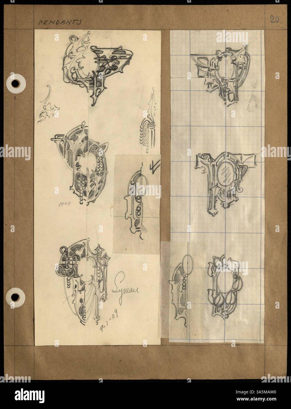 Mary moulton cheneys scrapbook features pencil sketches and col hires