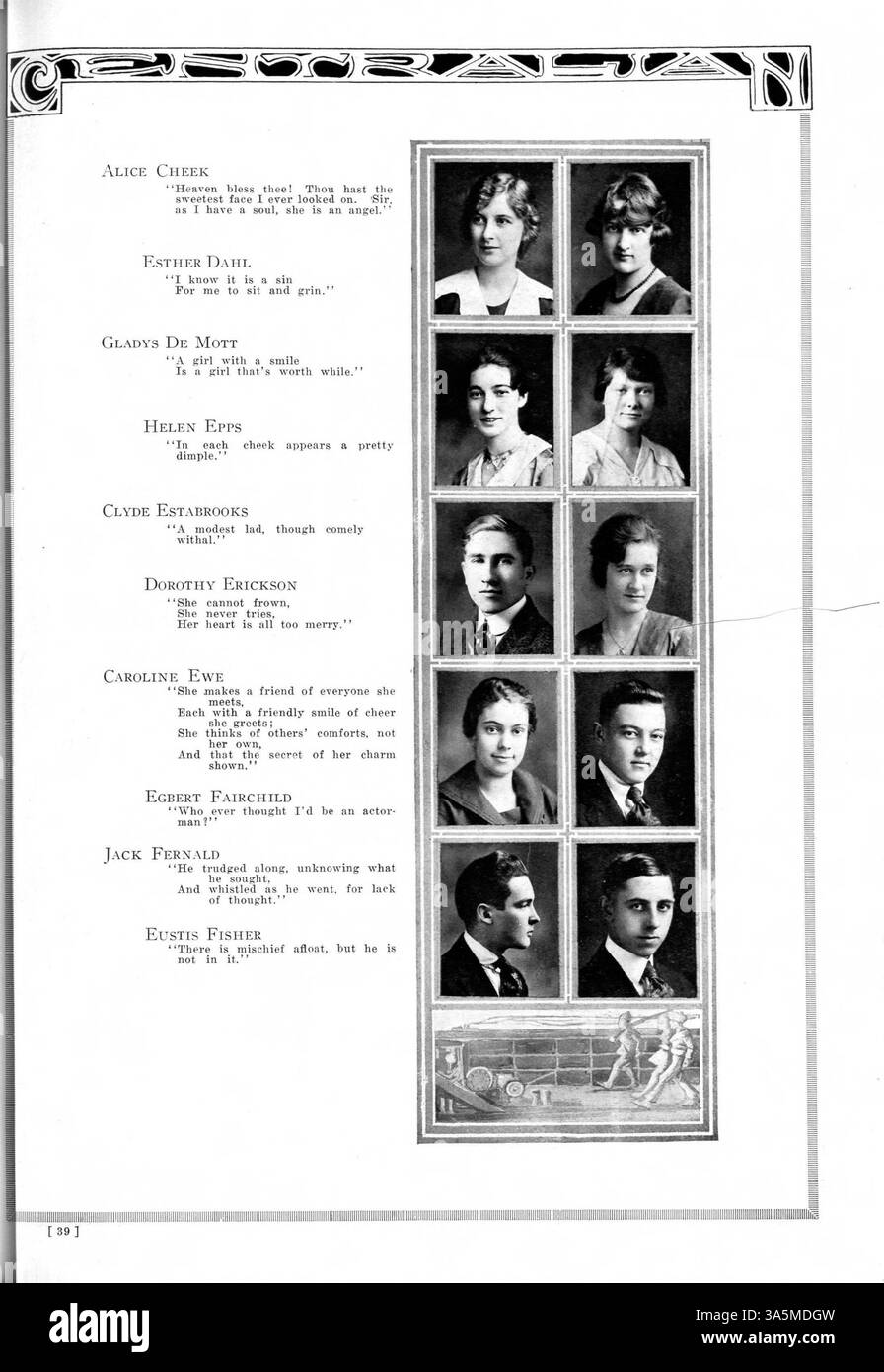 This 1918 Centralian yearbook provides a detailed account of student