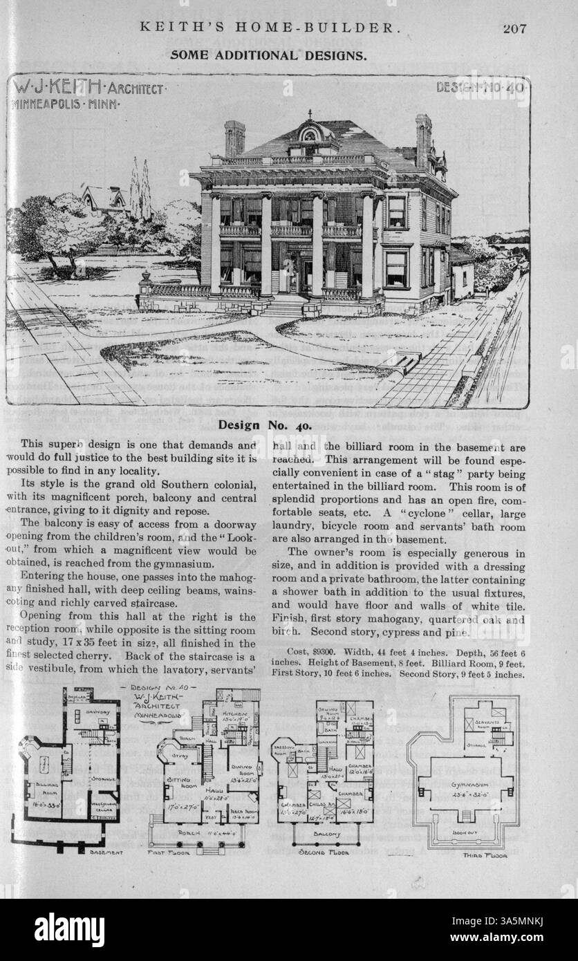 Floor plans the magazine offers construction details hi-res stock ...