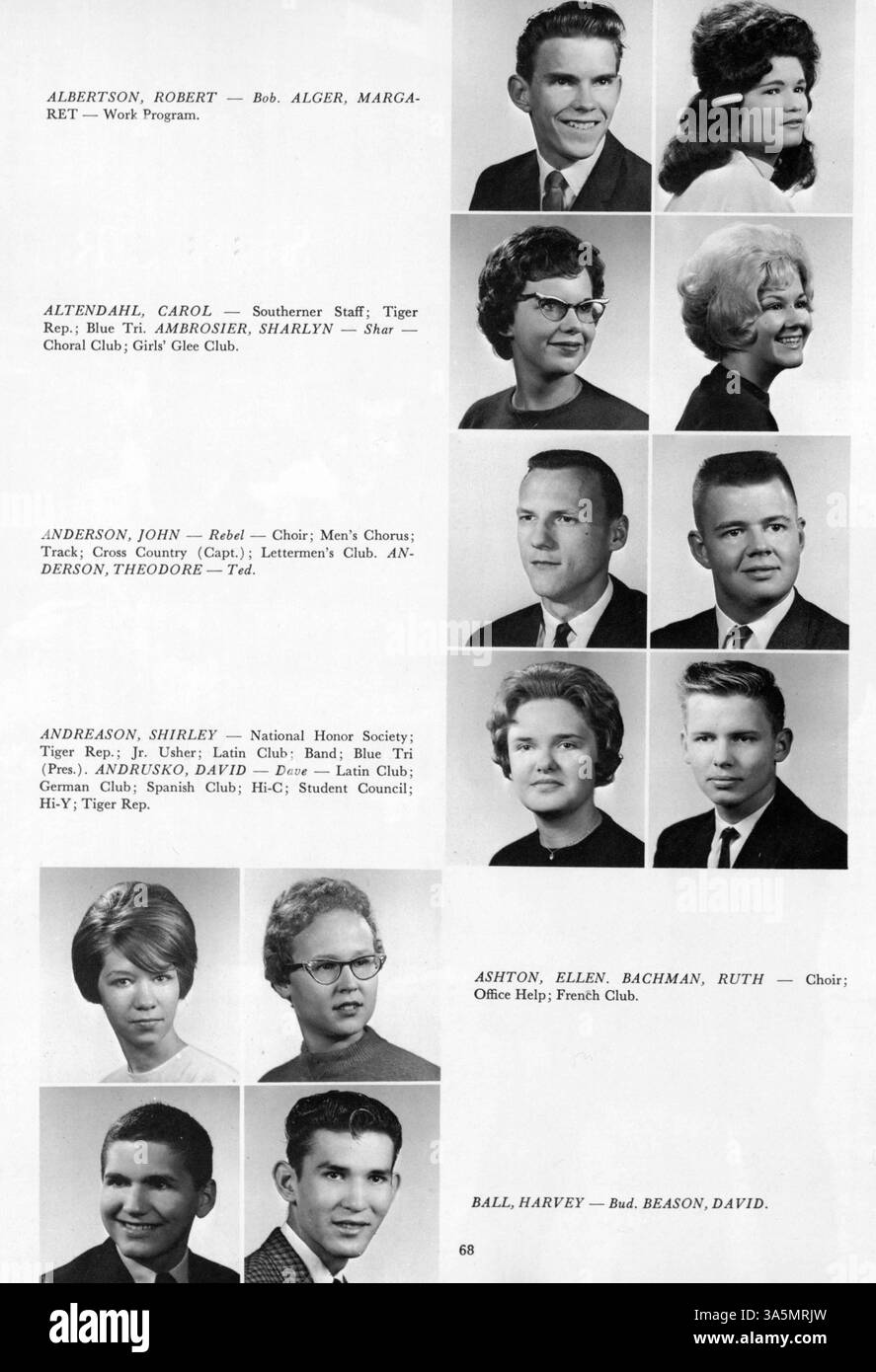 The 1963 South High yearbook, Tiger, features key events from the 1962 ...