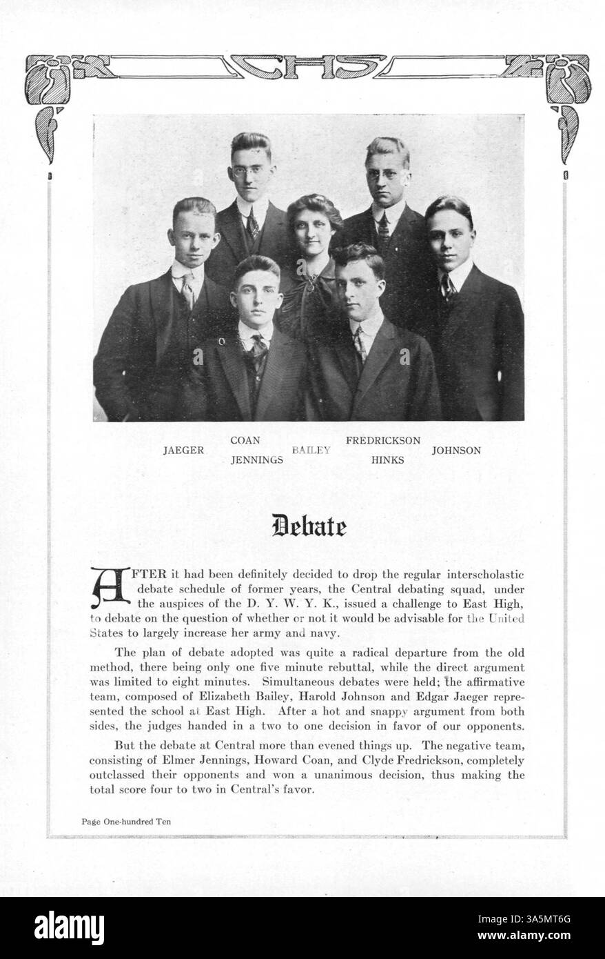 This 1915 'Centralian' yearbook documents the events and people that ...