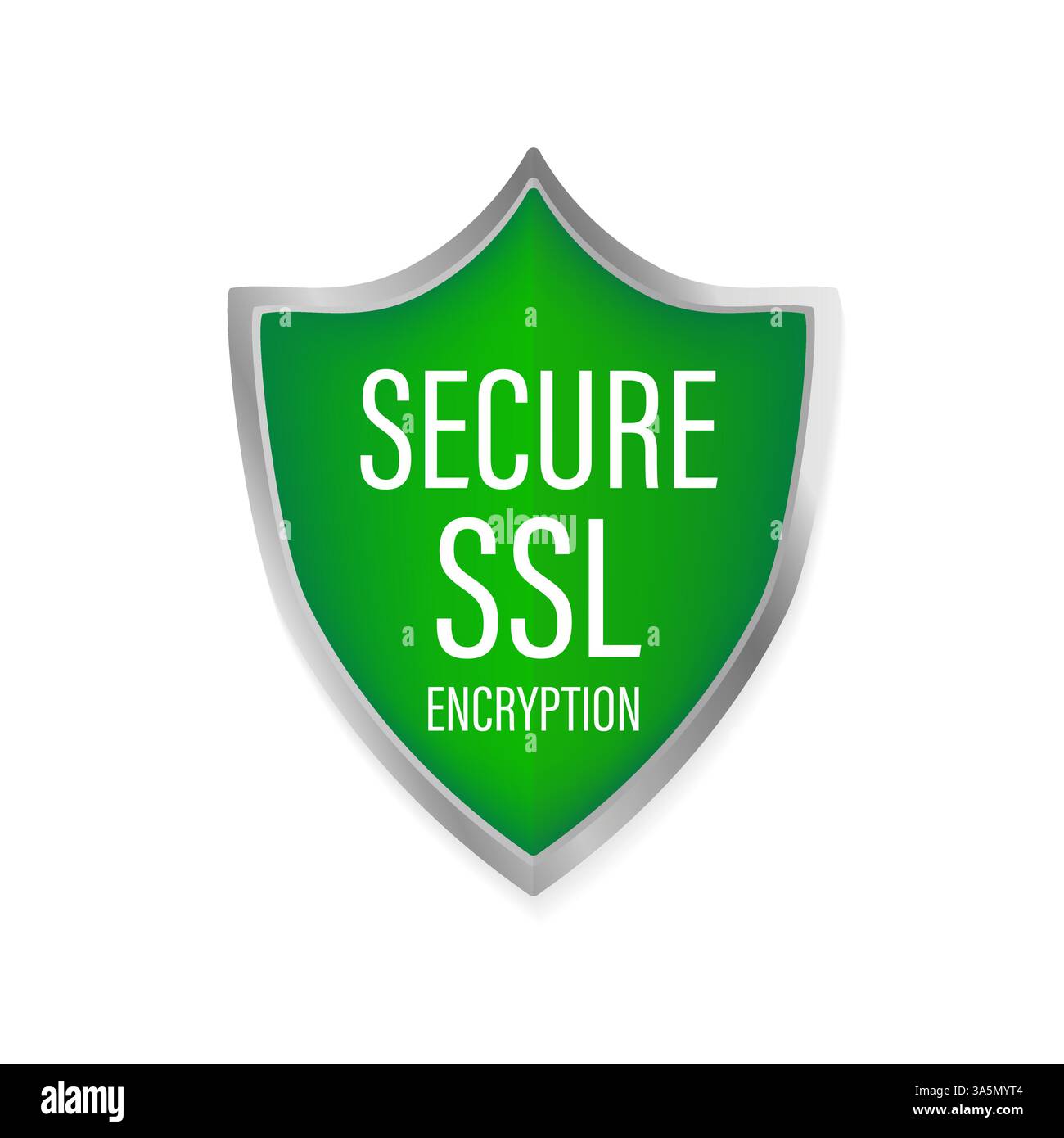 Ssl secure on white background. Protection icon vector. Information icon vector. Data protection. Stock Vector