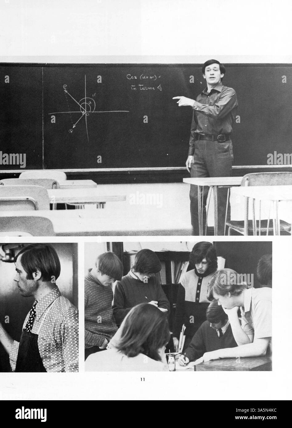 Blake High School's 1972 yearbook, 'Callopan', captures the spirit of the 1971-1972 academic year, with photos of student life, sports, clubs, faculty, and a focus on African American history and contributions in the school environment. Stock Photo