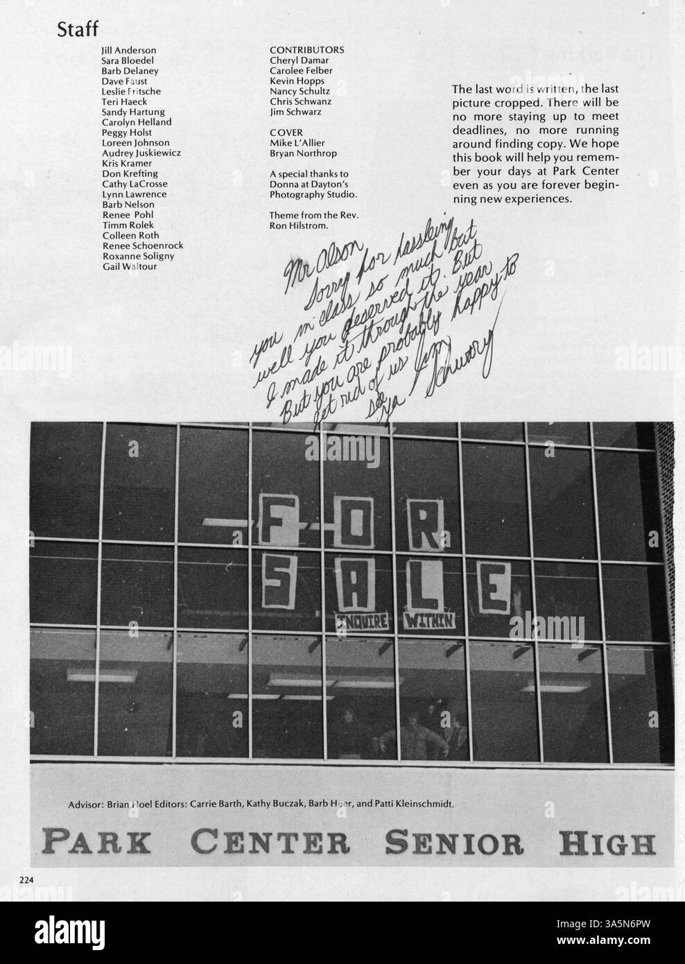 Pirate Vol. V, the 1976 Park Center High Yearbook, highlights the 1972