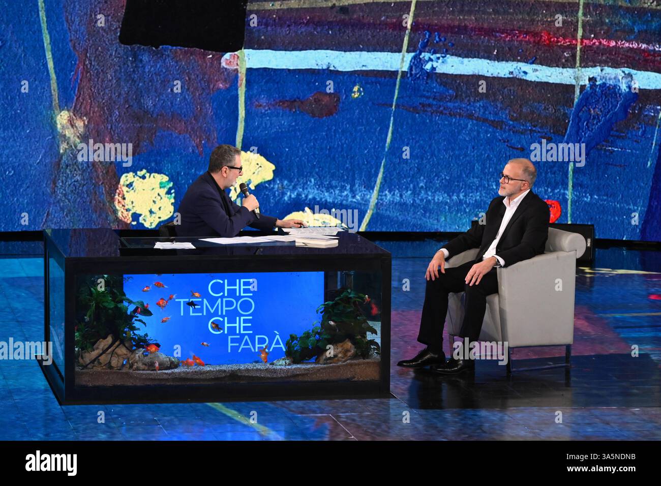 Milan, Italy. 24th Mar, 2025. Milan, TV Show “Che Tempo Che Fa” - Nove ...