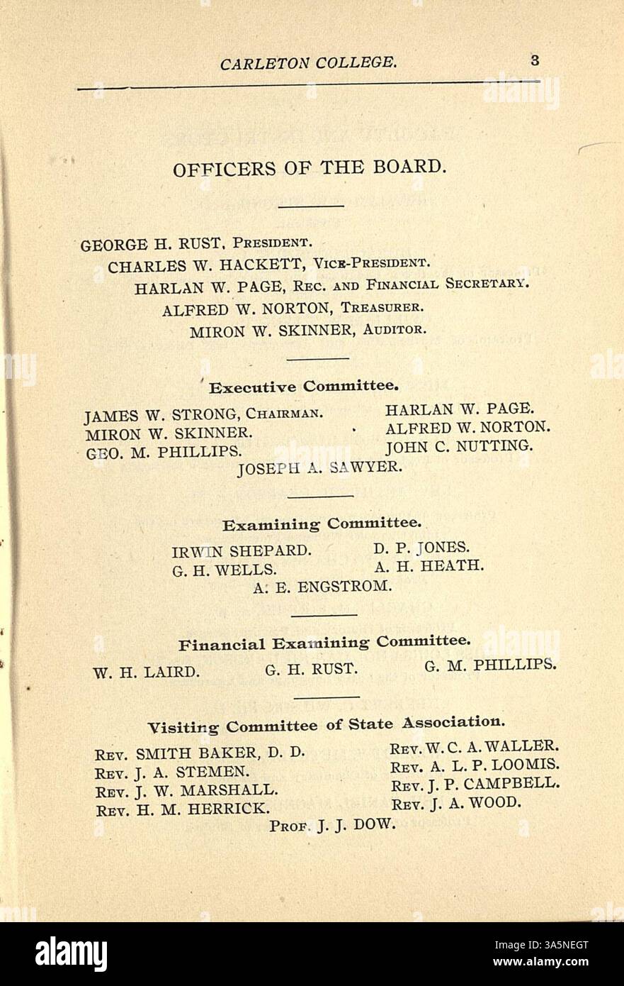 Carleton College's 18931894 academic catalog details the courses of