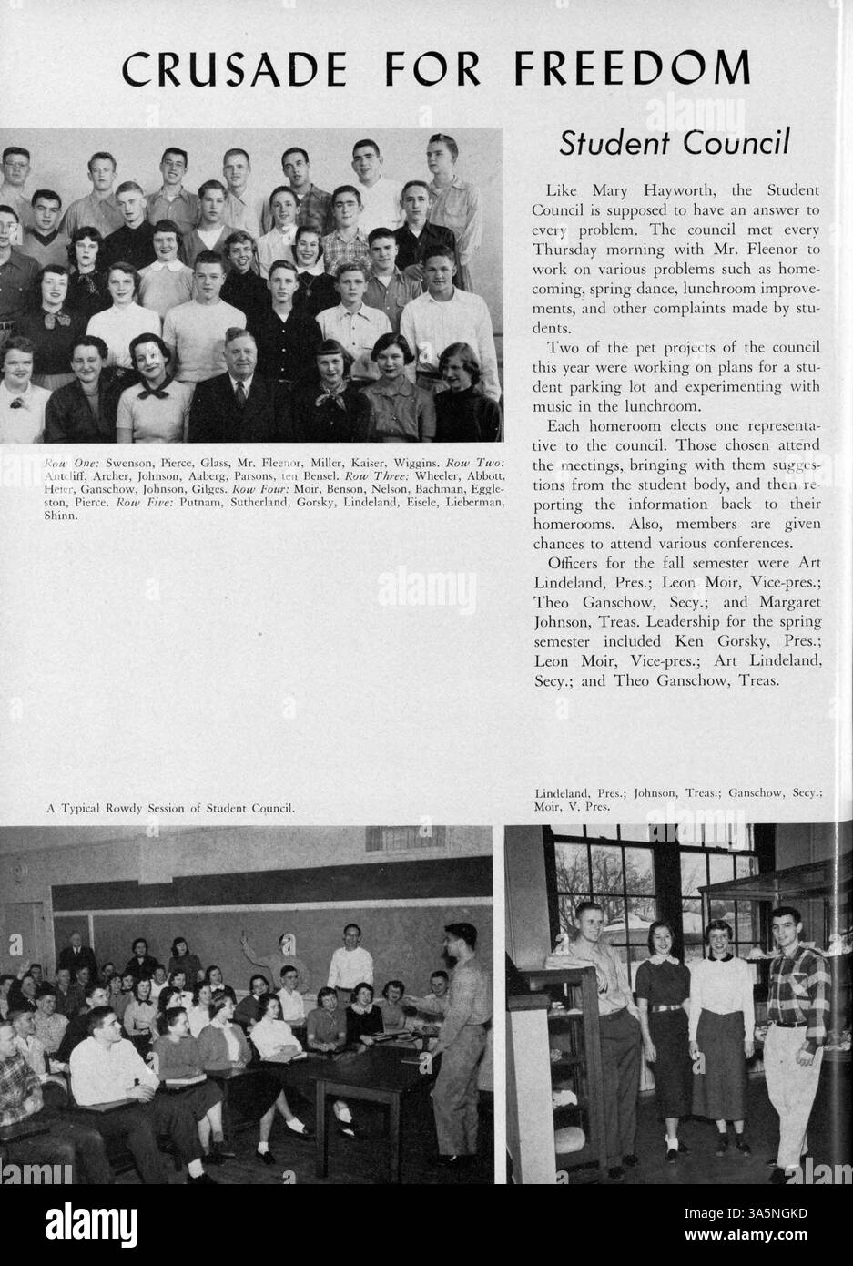 The 1952 Washburn Yearbook, 'Wahian,' provides a visual record of the ...