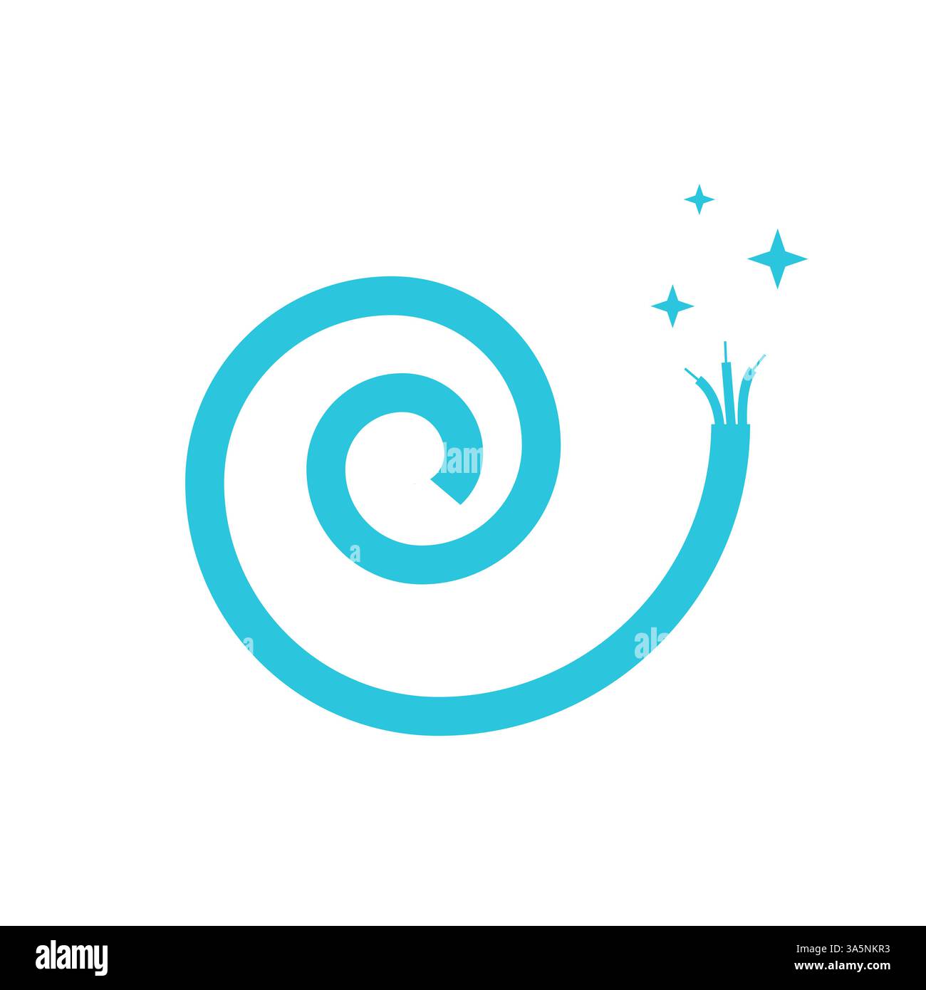 Electric Pulse icon, Isolated on White, Blue icon set Stock Vector