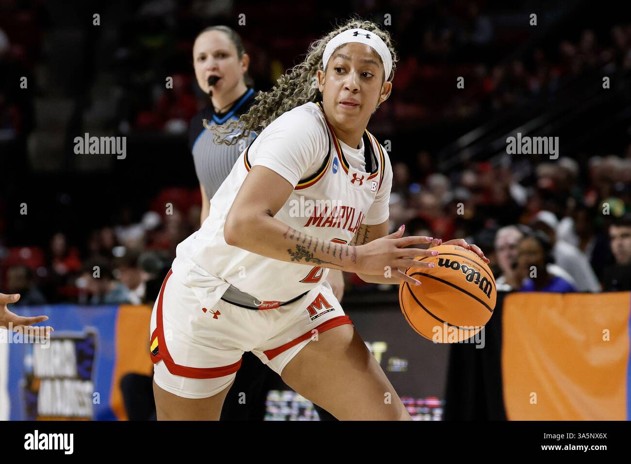 Kaylene Stocker Maryland guard Kaylene Smikle drives to the basket during the second ...