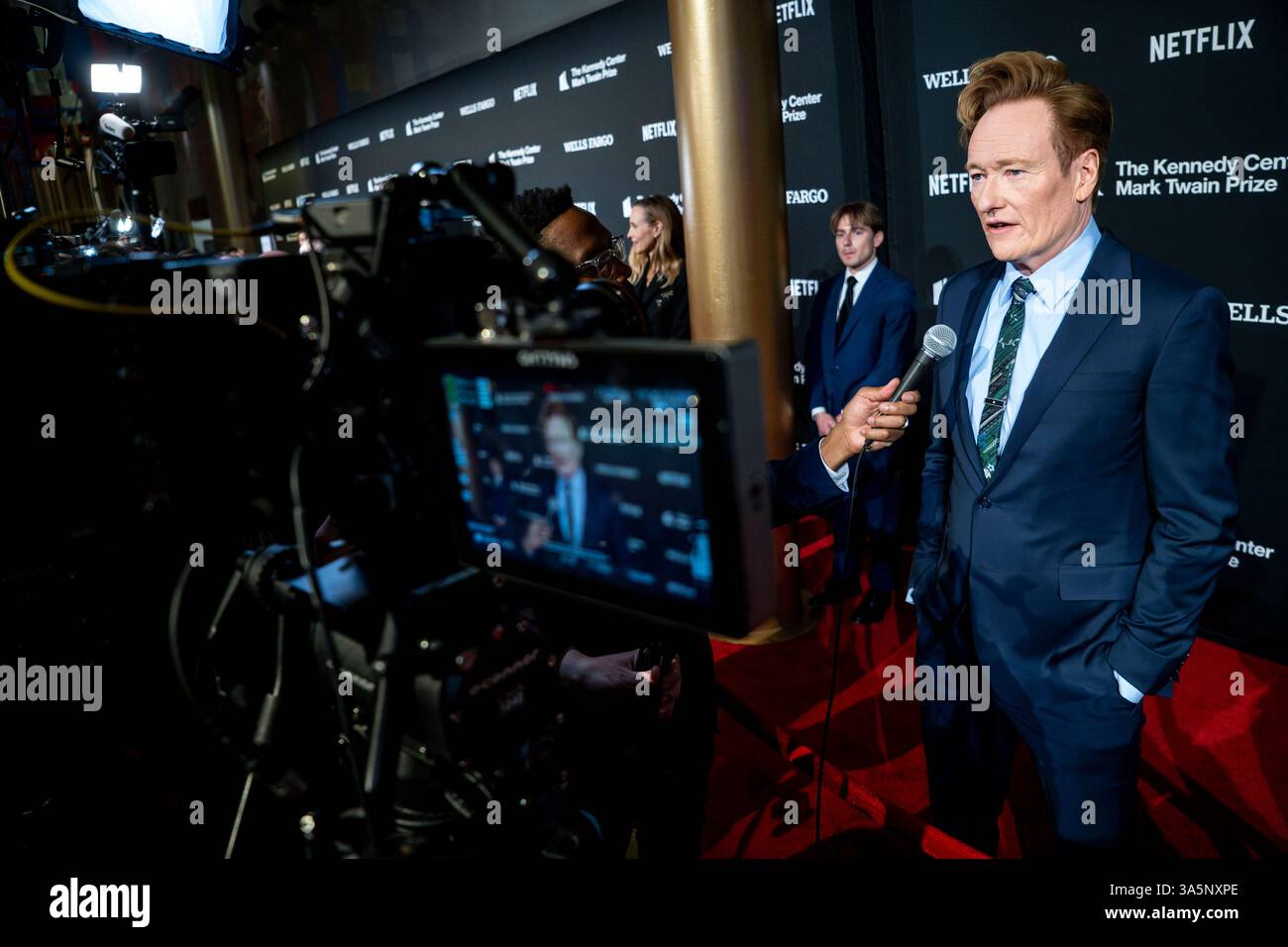 Washington, United States. 23rd Mar, 2025. Conan O'Brien interviews ...