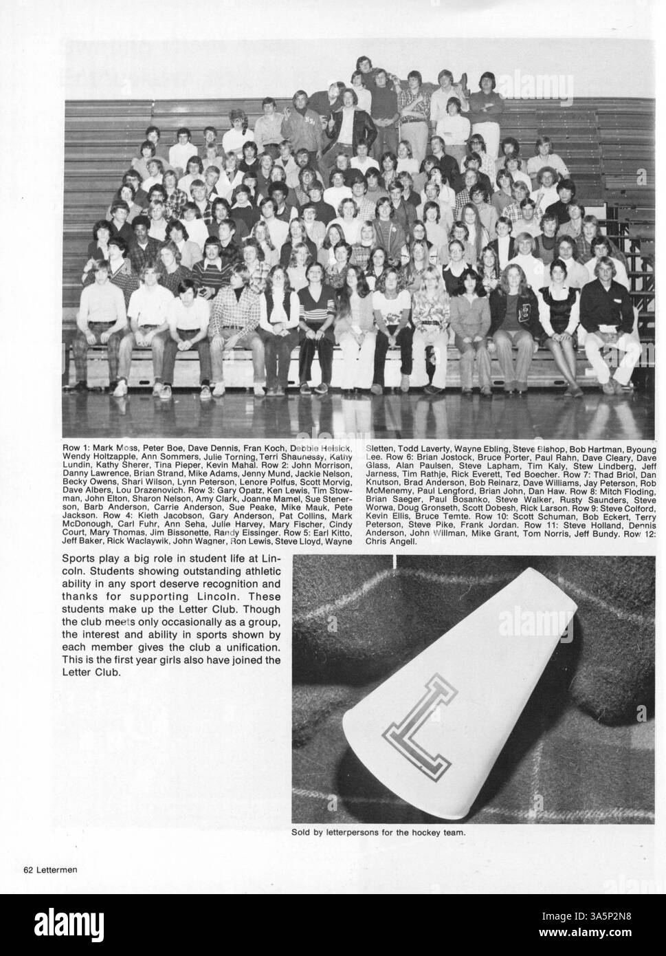 Yearbook from lincoln high school documents the school years highlights