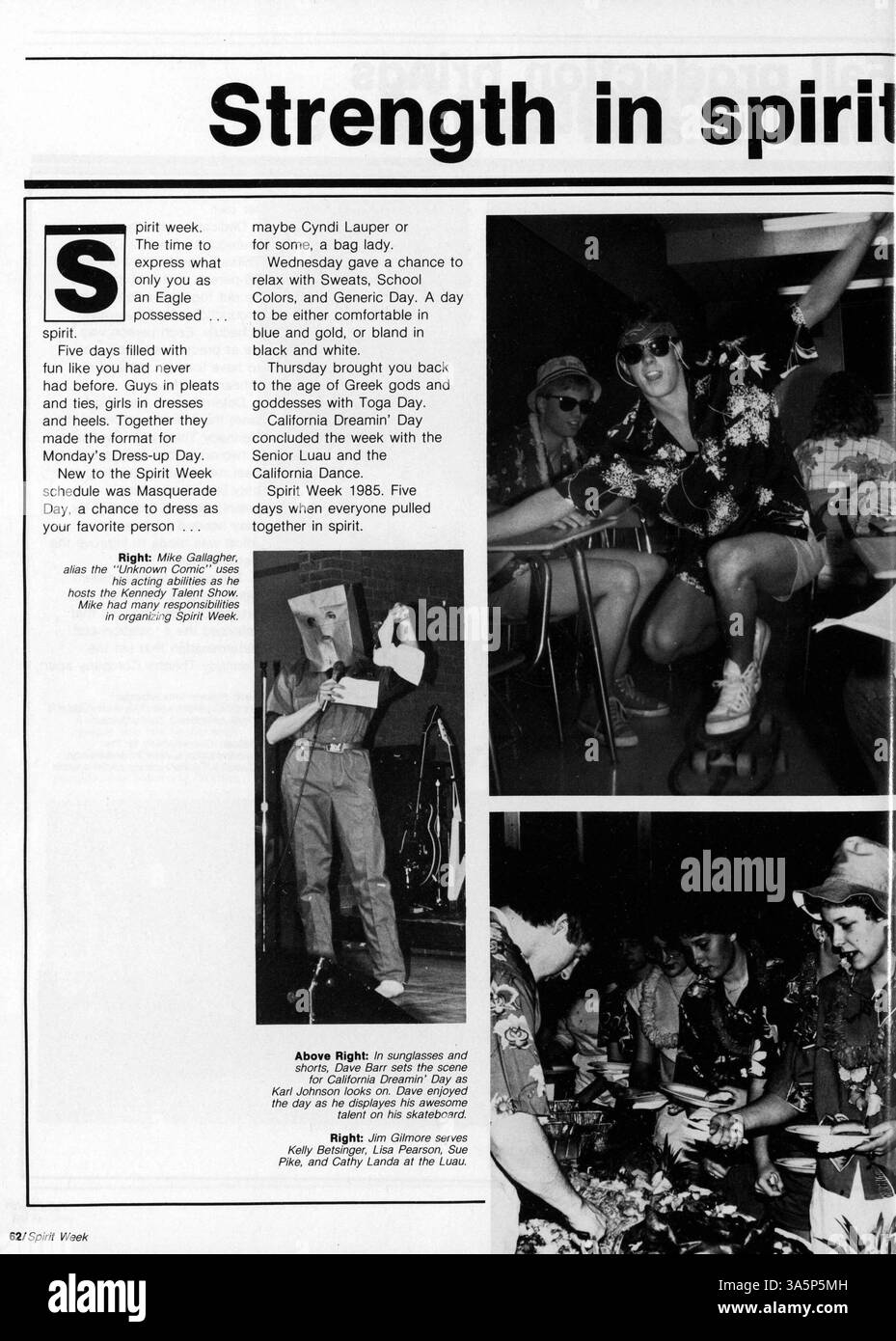 This high school yearbook from 1985 captures key moments of the ...