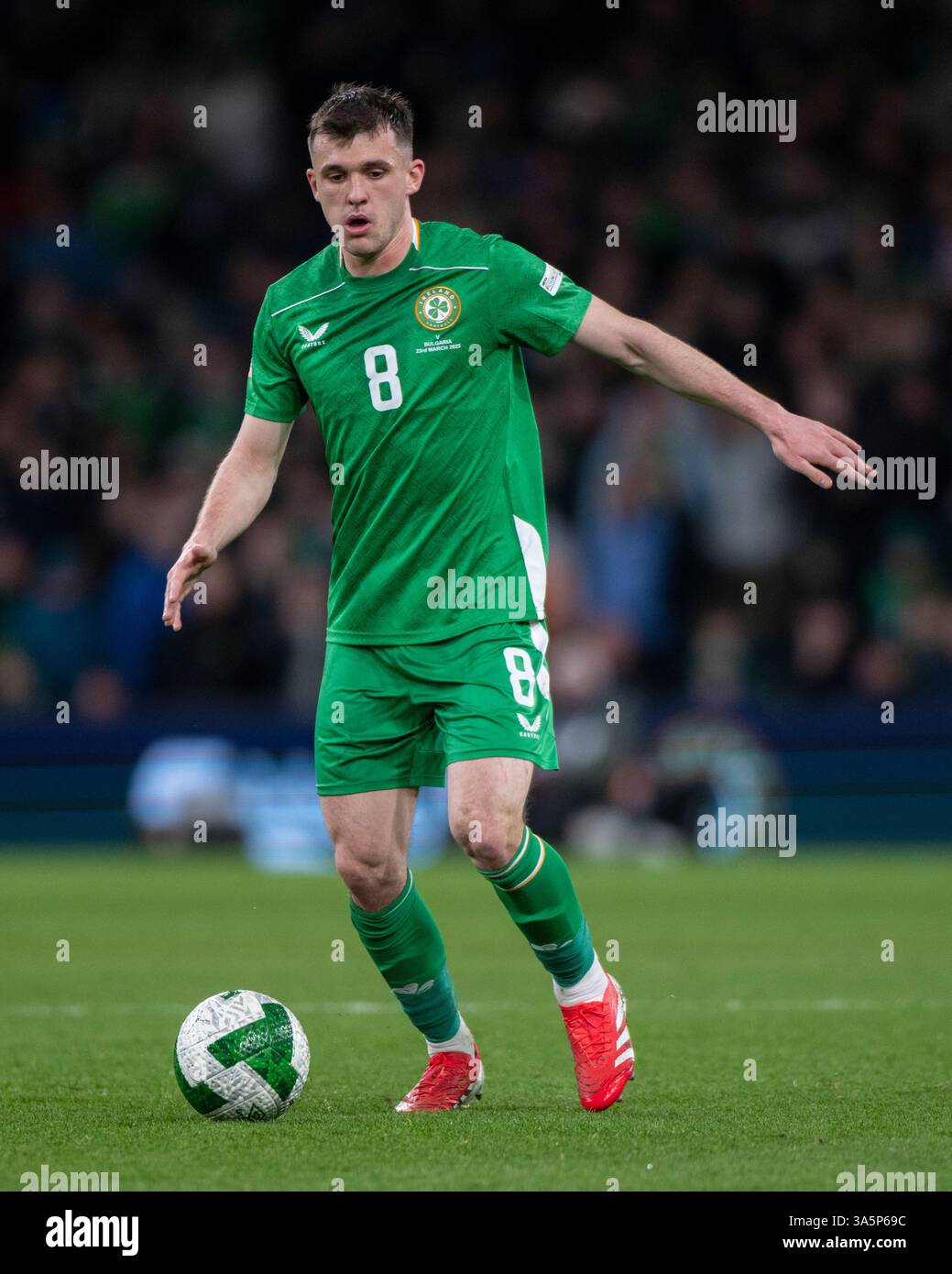 Jason Knight of Ireland during the UEFA Nations League, Play-offs match ...