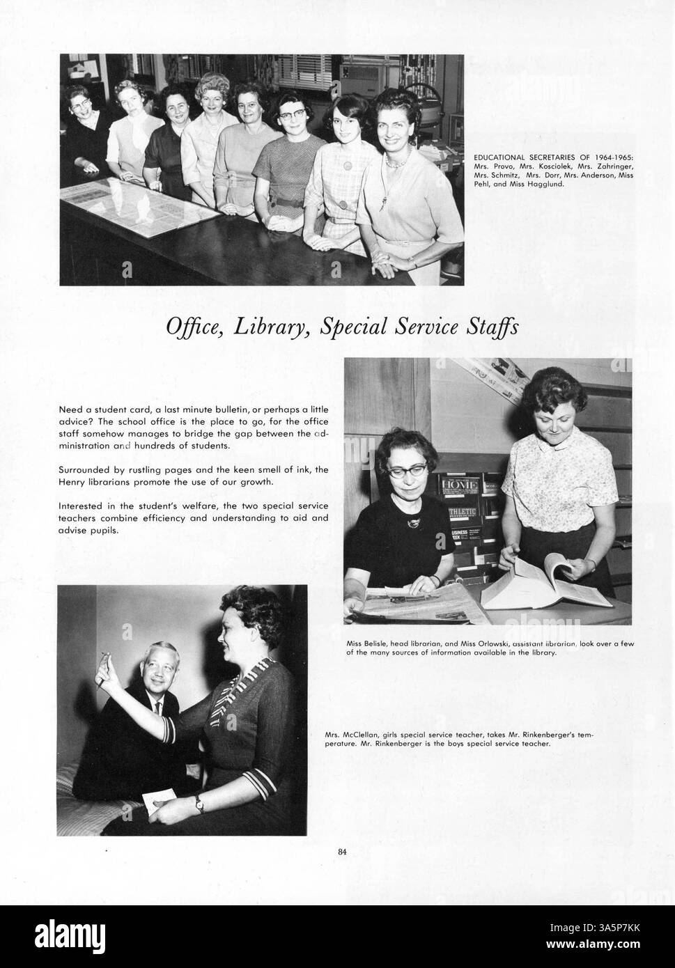 African american contributions to school life during 1964 1965 hires