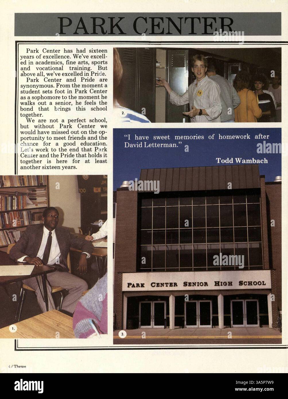 This yearbook commemorates Park Center High School’s 16th anniversary