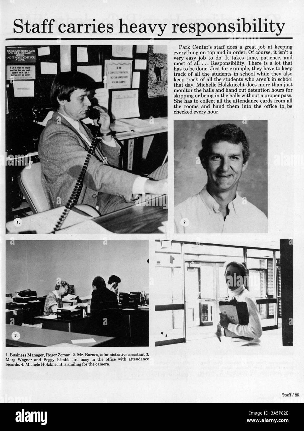This 1987 yearbook reflects on the academic year’s key events ...