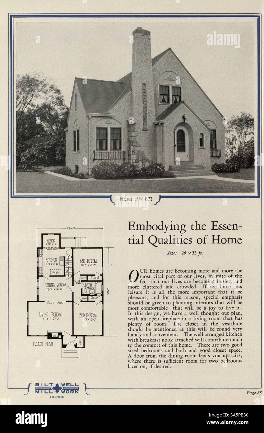 The 1929 'Homes of Comfort' catalog includes 82 designs for affordable