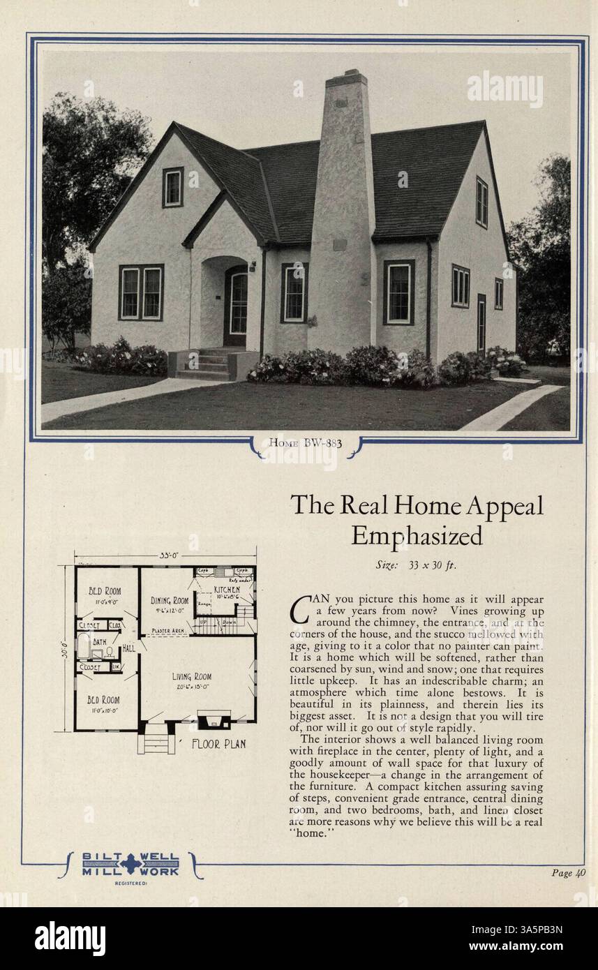 The 1929 'Homes of Comfort' catalog showcases 82 home designs, each