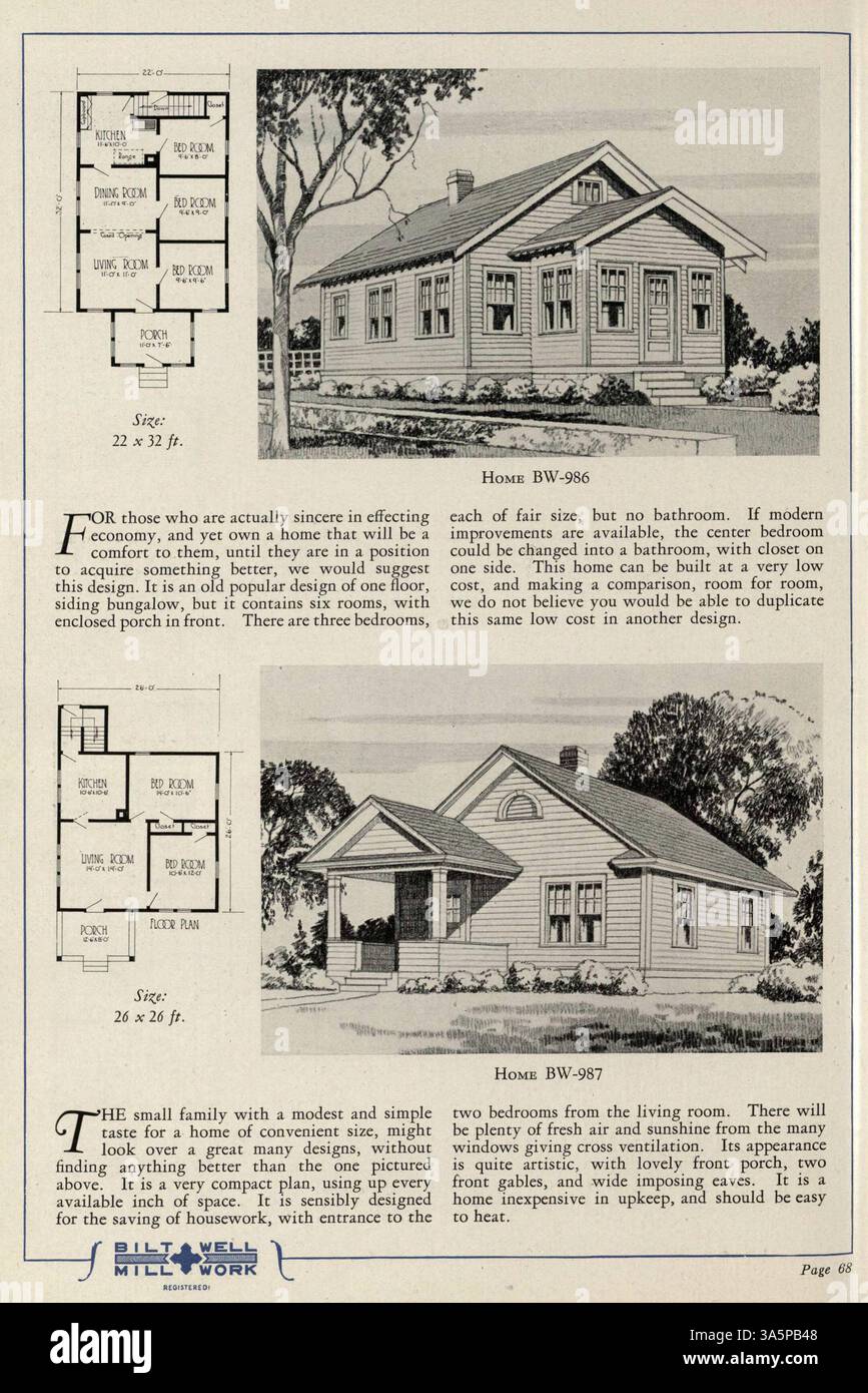 The 'Homes of Comfort' catalog from 1929 presents 82 modern, moderately