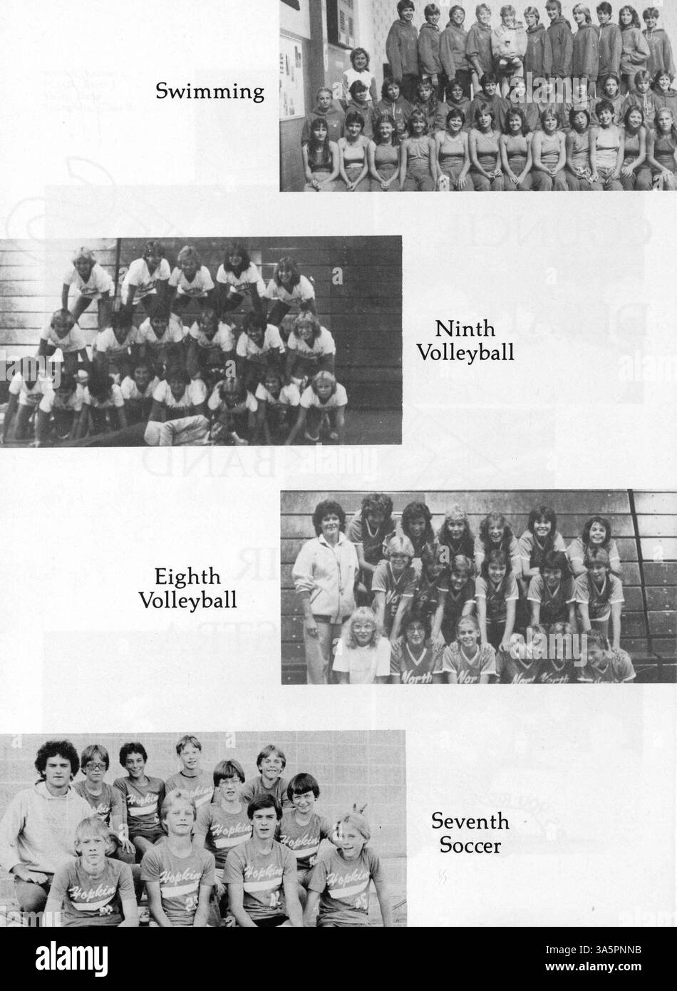 Yearbook highlights the years academic achievements Black and White