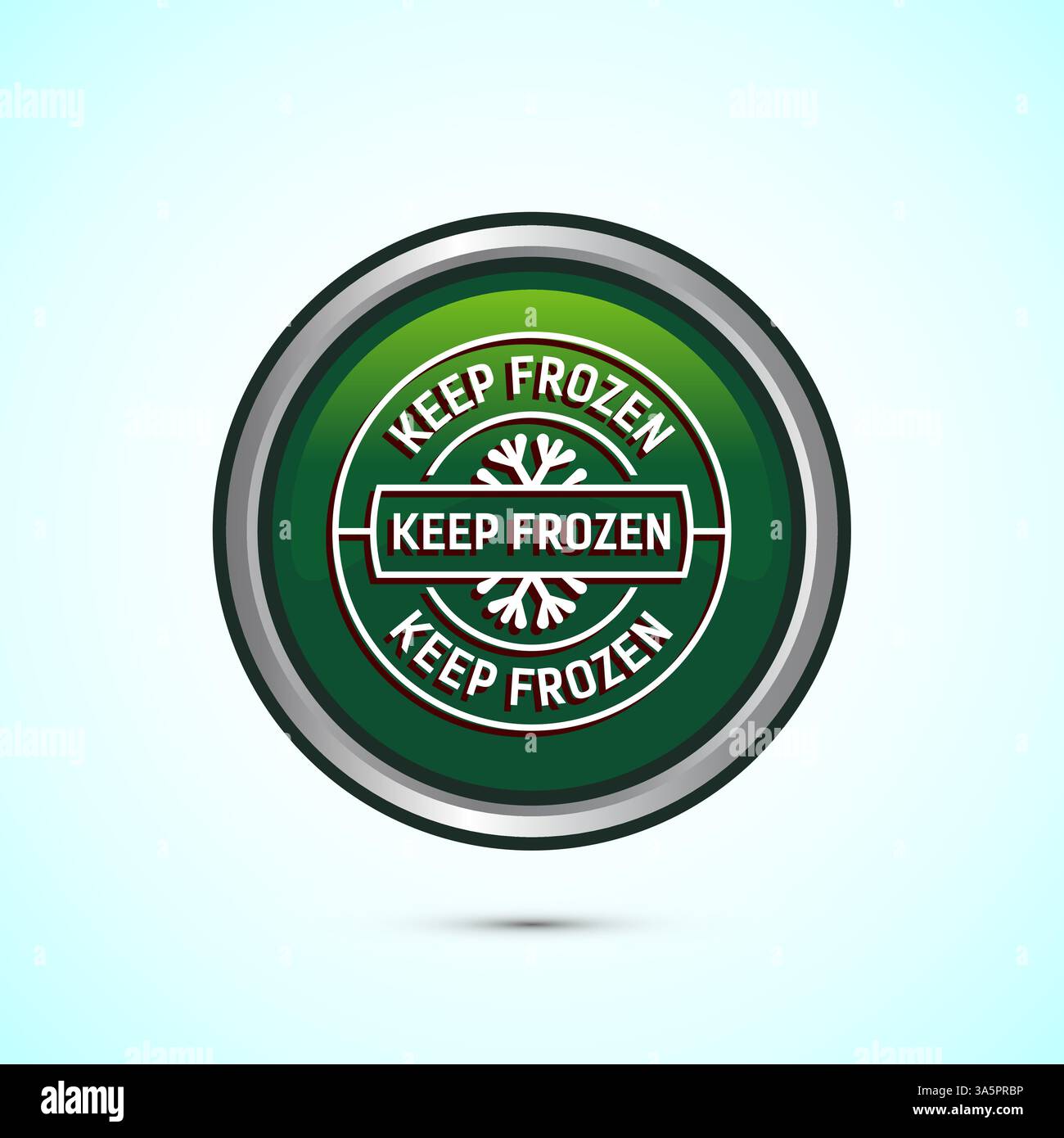 Keep frozen icon design illustration, Frozen product badge label sign ...