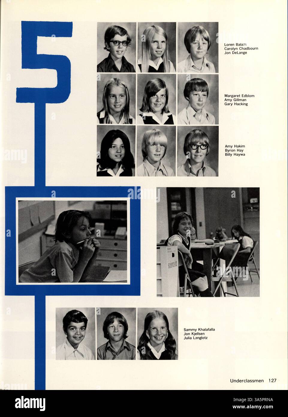 Yearbook from 1975 documents the academic hi res stock photography and