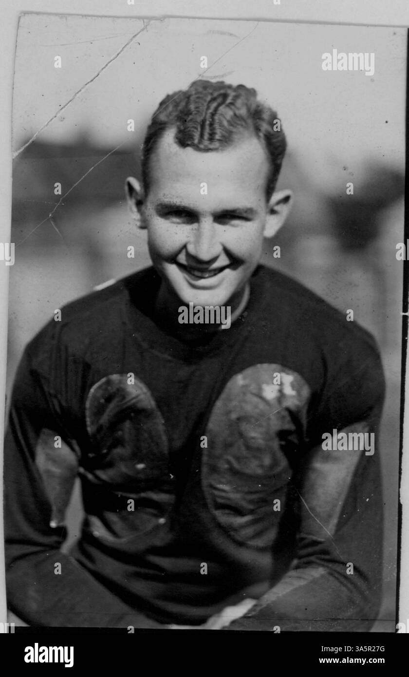 Charles 'Chuck' Morris was a member of the University of Minnesota Gopher's football team, contributing to the school's athletic history. Stock Photo