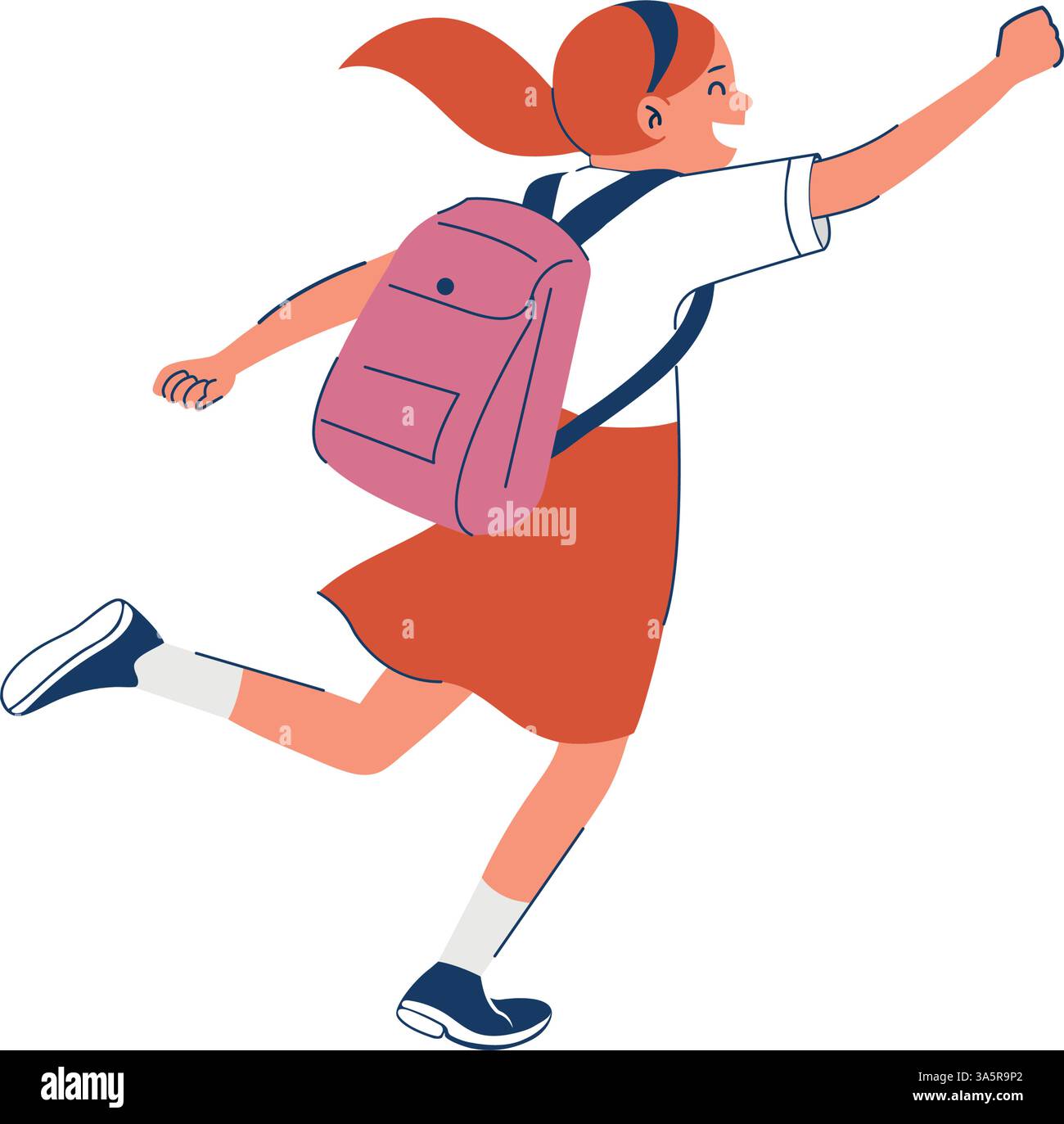 Student Jogging Vector student running happy Stock Vector Image & Art - Alamy