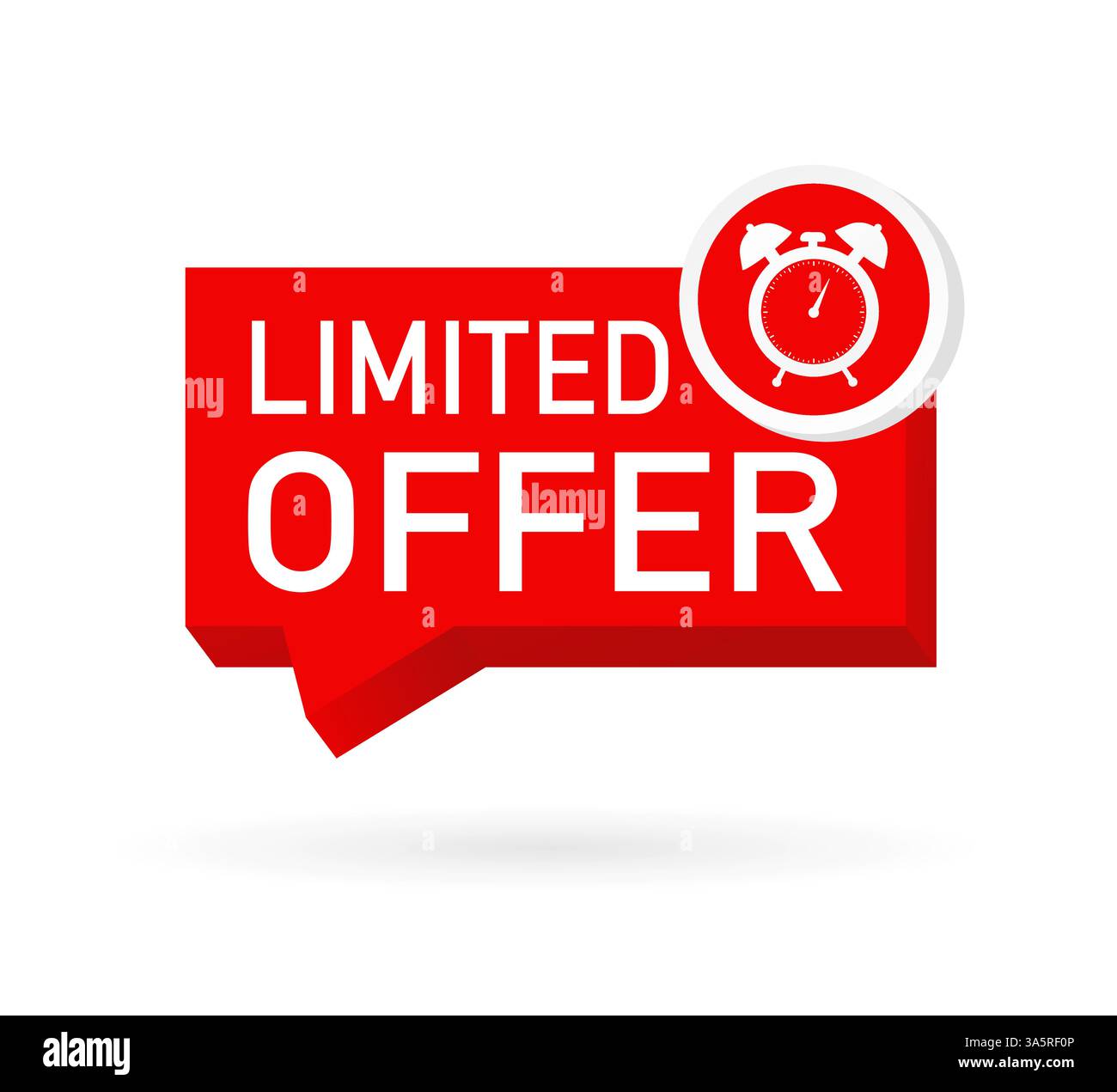 Limited offer in flat style on white background. Best product. Flat ...