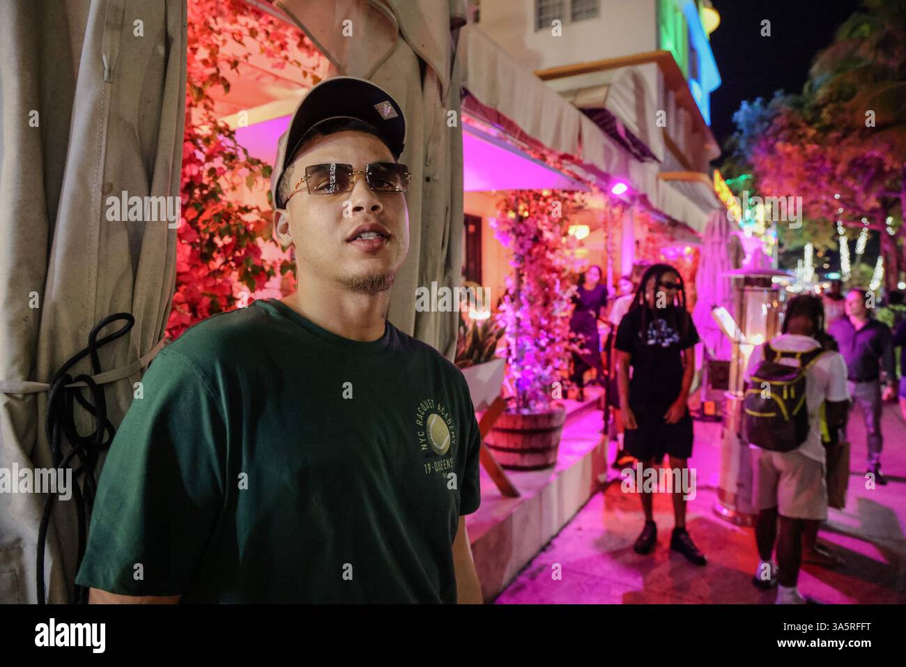 March 22, 2025, Miami Beach, Fl, USA: Rapper and musician Davi Anderson ...