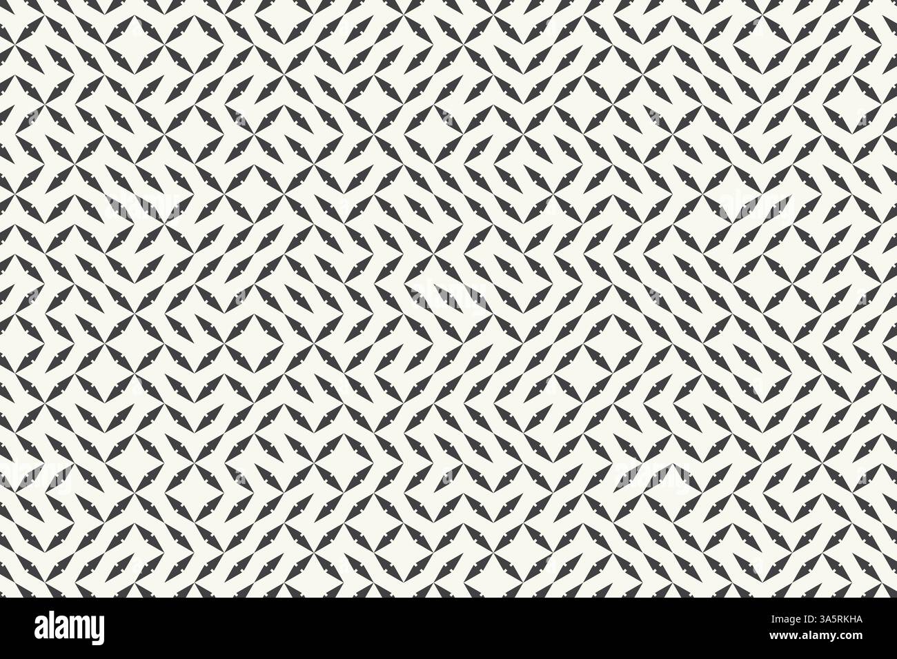 Monochrome technology background, abstract geometric bg with random placed design elements, seamless vector pattern intricate connected shapes in chao Stock Vector