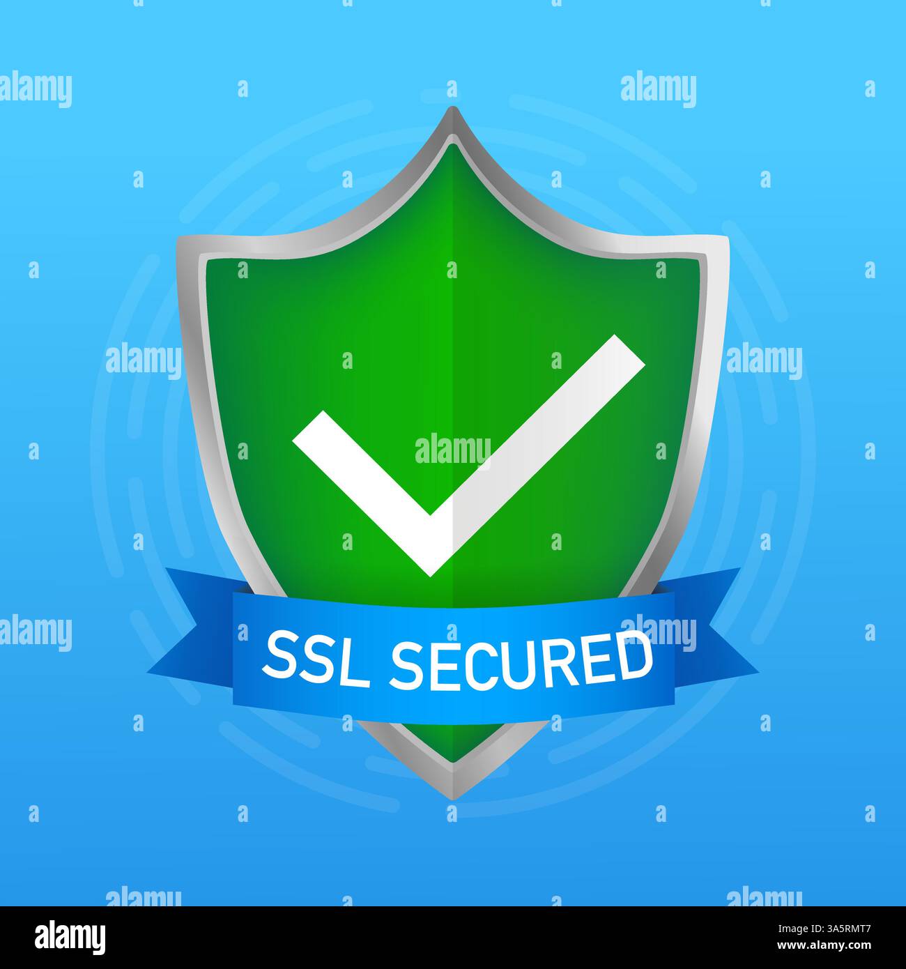Ssl secure on white background. Protection icon vector. Information icon vector. Data protection. Stock Vector