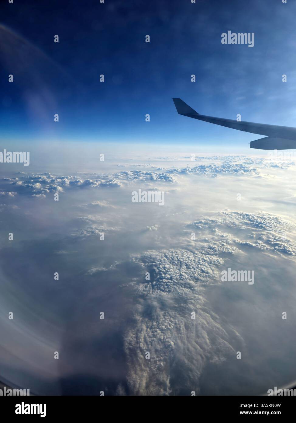 Flying above beautiful clouds in Southwest China. - Smartphone Captured Stock Image