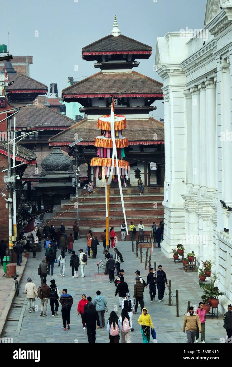 Durbar Square in Kathmandu, Nepal. - Smartphone Captured Stock Image