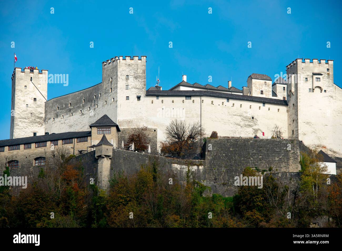 Medieval Hohensalzburg Castle - Austria Stock Photo - Alamy