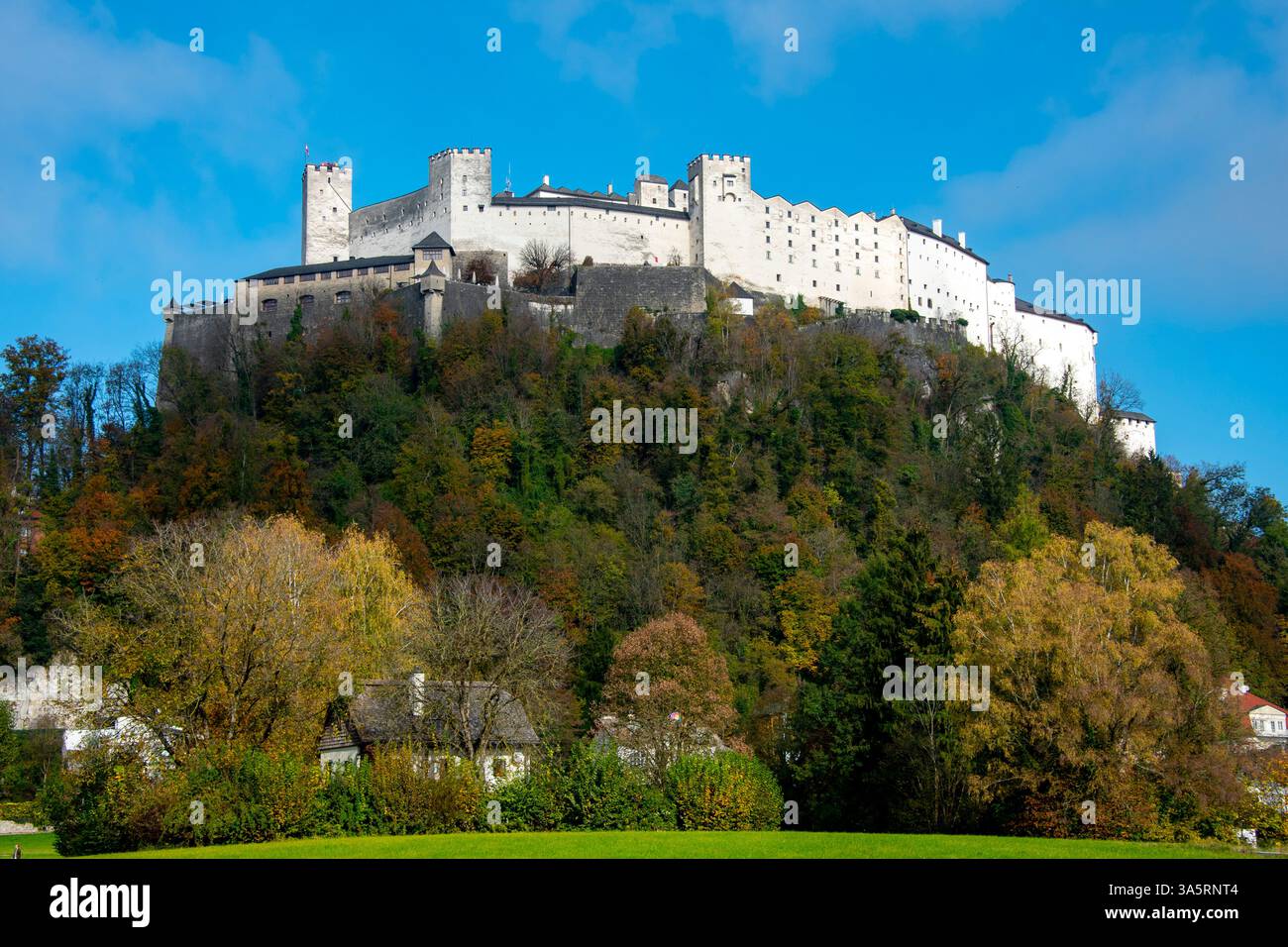 Medieval Hohensalzburg Castle - Austria Stock Photo - Alamy