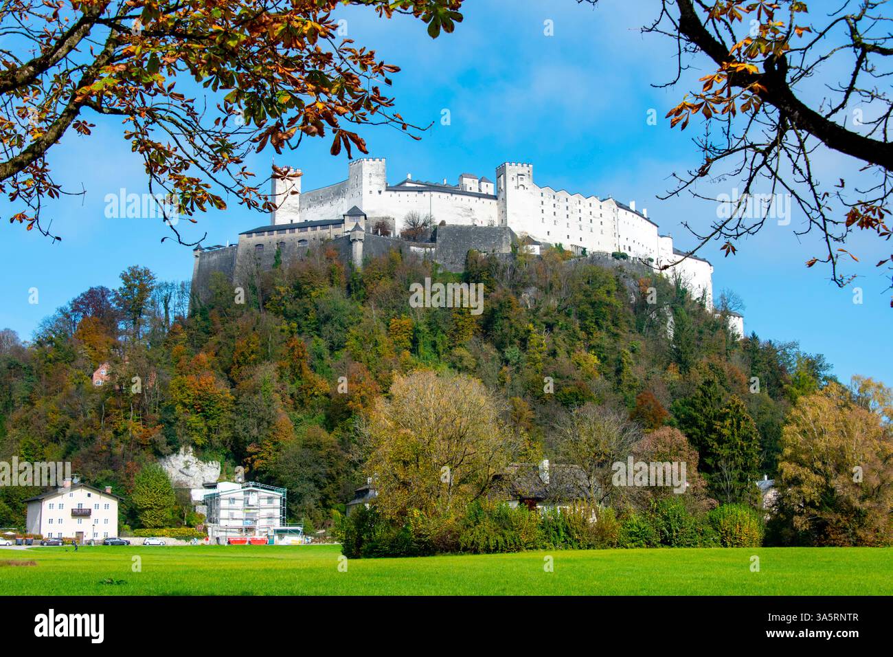 Medieval Hohensalzburg Castle - Austria Stock Photo - Alamy